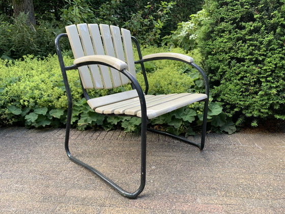 Image 1 of 4x Chaises de jardin rustiques