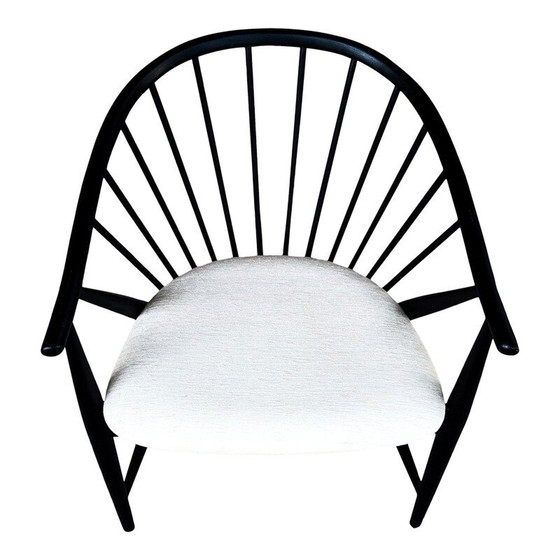 Image 1 of Pair of Vintage Lounge Chairs  Beech and Velvet Sunfeather by Sonna Rosén for Nässjö Stolfabrik, 1954