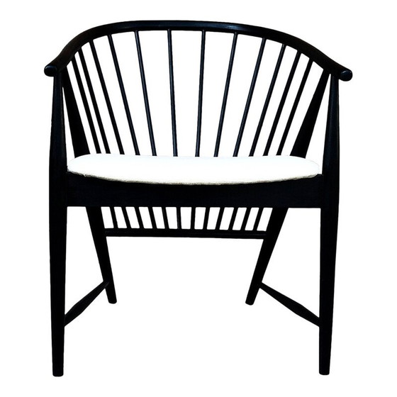 Image 1 of Pair of Vintage Lounge Chairs  Beech and Velvet Sunfeather by Sonna Rosén for Nässjö Stolfabrik, 1954