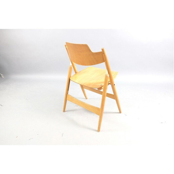 Image 1 of Vintage SE18 folding chair in beech by Egon Eiermann for Wilde and Spieth, Germany 1960
