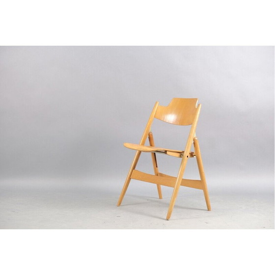 Image 1 of Vintage SE18 folding chair in beech by Egon Eiermann for Wilde and Spieth, Germany 1960