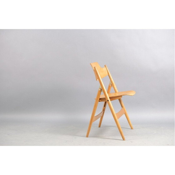Image 1 of Vintage SE18 folding chair in beech by Egon Eiermann for Wilde and Spieth, Germany 1960