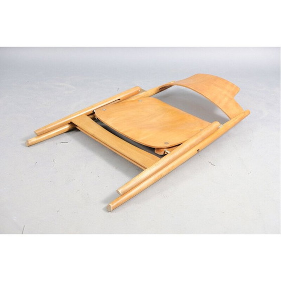 Image 1 of Vintage SE18 folding chair in beech by Egon Eiermann for Wilde and Spieth, Germany 1960
