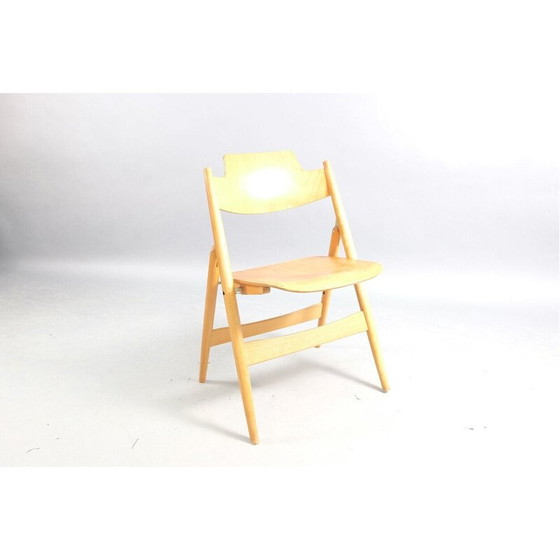 Image 1 of Vintage SE18 folding chair in beech by Egon Eiermann for Wilde and Spieth, Germany 1960