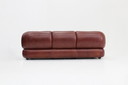 Vintage Sapporo Italian Leather Sofa Mobil Girgi 1970s
