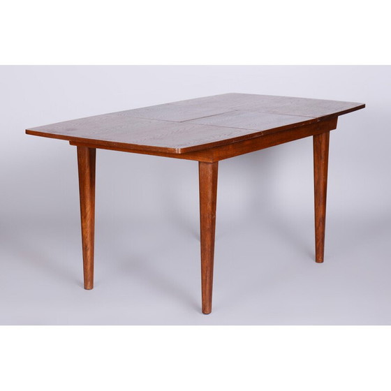 Image 1 of Vintage oakwood dining table by Jindrich Halabala for Up Zavody, Czechia 1940