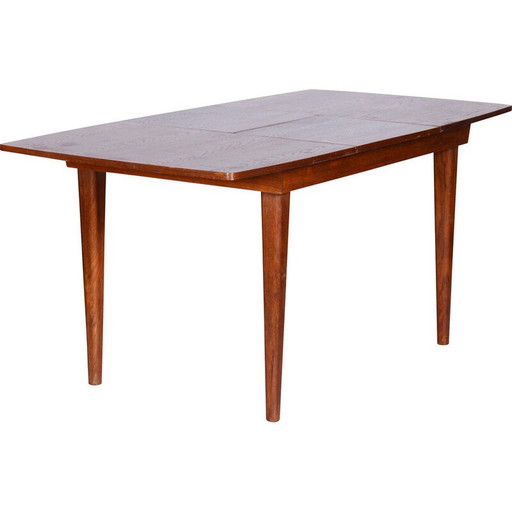 Vintage oakwood dining table by Jindrich Halabala for Up Zavody, Czechia 1940