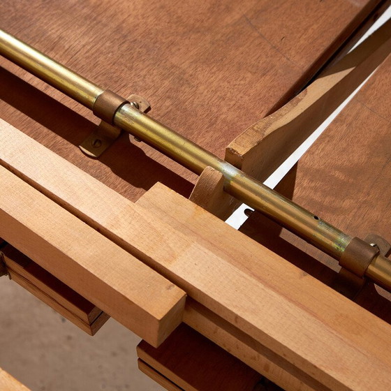 Image 1 of Vintage walnut wood dining table for Lübke, Germany 1960