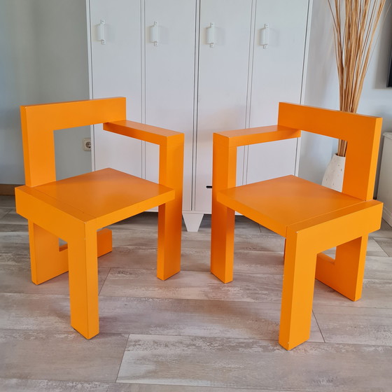 Image 1 of 2x the Steltman chair orange