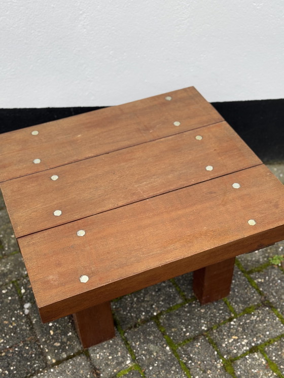 Image 1 of Brutalist Wooden Coffee Table