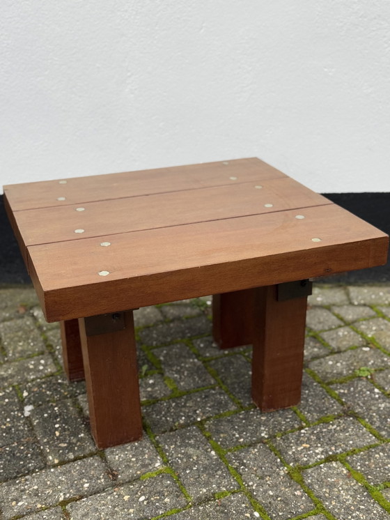 Image 1 of Brutalist Wooden Coffee Table