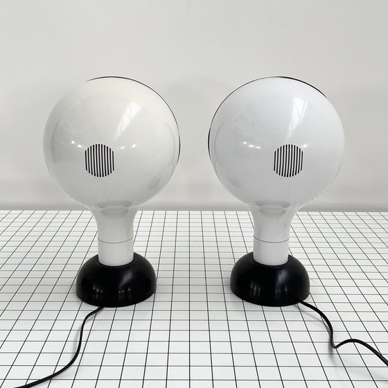 Image 1 of Pair Of Drive Table Lamps By Adalberto Dal Lago For Bieffeplast, 1970S