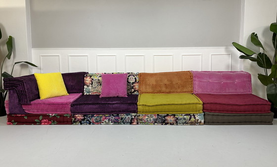 Image 1 of Roche Bobois Mah Jong Designer Sofa Fabric 15 Pieces Handmade