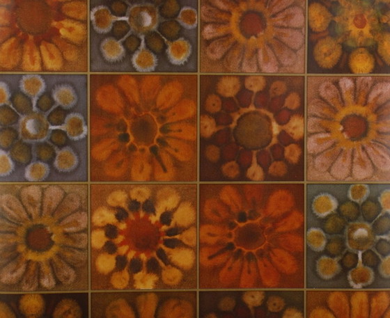 Image 1 of 5415 Vintage 1970s Tile Look Wallpaper Wallpaper