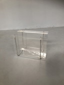 Vintage plexiglass magazine rack
