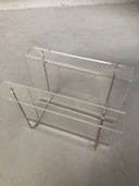 Vintage plexiglass magazine rack