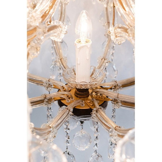 Image 1 of Lampadario vintage in ottone, Francia 1920