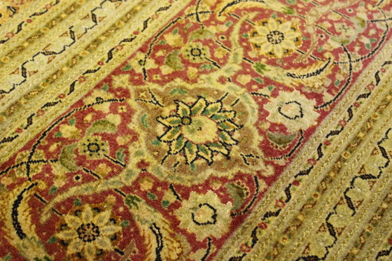 Image 1 of Alfombra persa original anudada a mano Tabriz Mahi fina con seda 345 x 241 cm en excelente estado