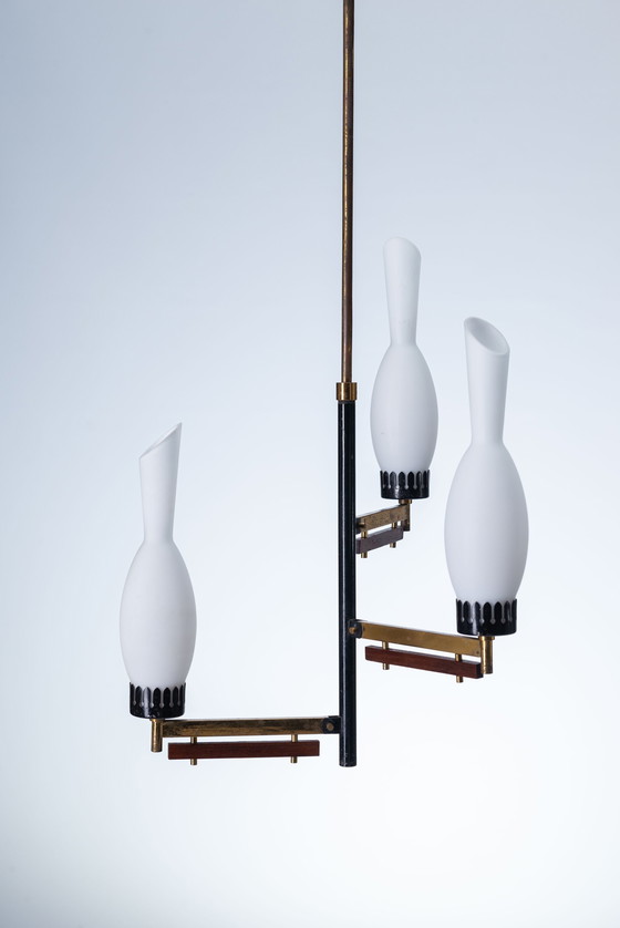 Image 1 of Grande lampadario di metà secolo 