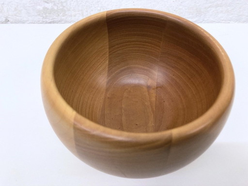 Walnut offering bowl by Carl Auböck 60s 70s design