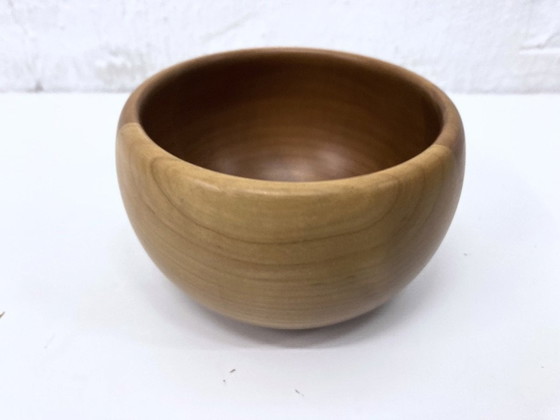 Image 1 of Walnut offering bowl by Carl Auböck 60s 70s design