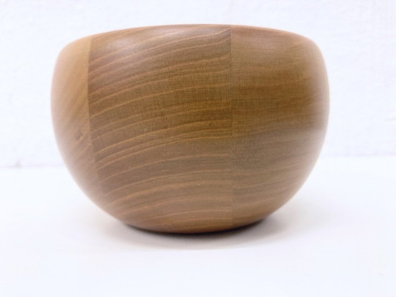 Image 1 of Walnut offering bowl by Carl Auböck 60s 70s design