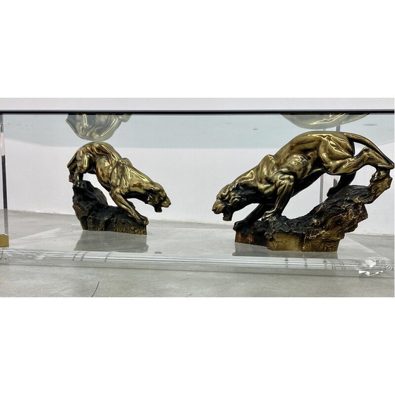 Image 1 of Vintage coffee table by Claude Dalle for Romeo Paris