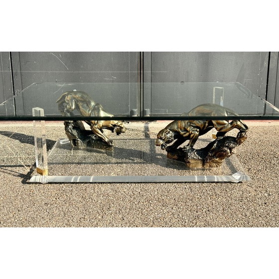 Image 1 of Vintage coffee table by Claude Dalle for Romeo Paris