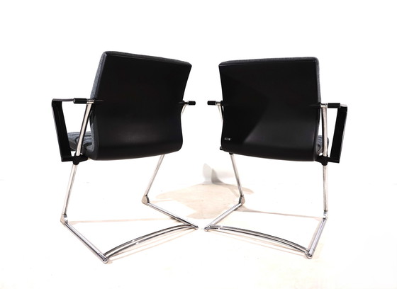 Image 1 of Set of 2 Drabert Z conference/dining room chairs by Prof. Hans Ullrich Bitsch