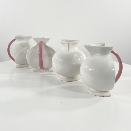 Pink Water Jug Hollywood Collection By Marco Zanini For Bitossi, 1980S