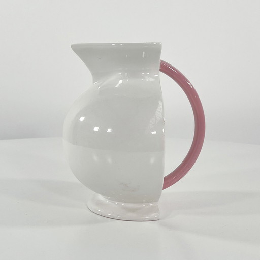 Pink Water Jug Hollywood Collection By Marco Zanini For Bitossi, 1980S