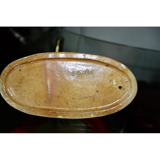 Image 1 of Vintage Art Nouveau empty pocket in enameled stoneware by Charles Greber, 1910