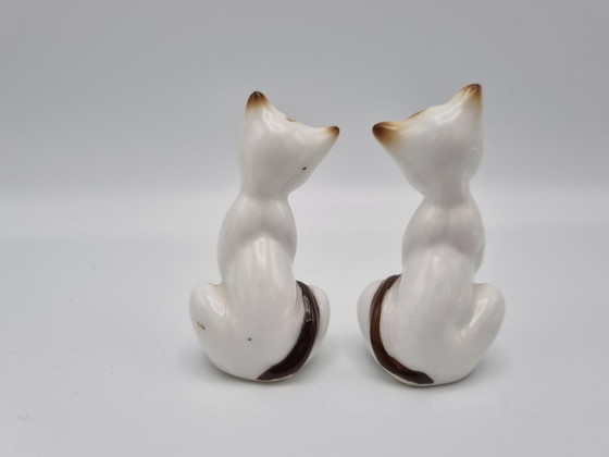 Image 1 of 2x Siamese cat salt and pepper