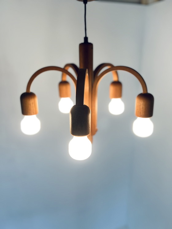 Image 1 of Teak Pendant Lamp, Domus