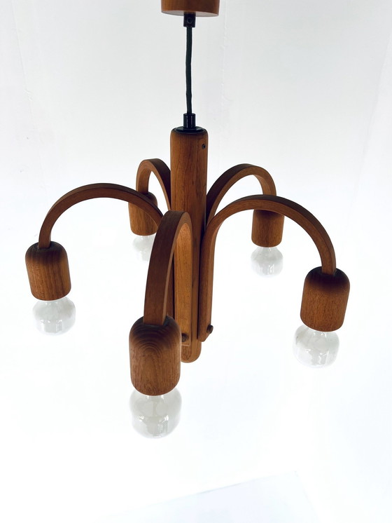 Image 1 of Teak Pendant Lamp, Domus