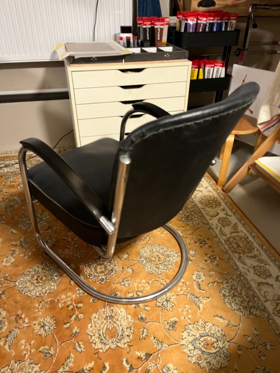Image 1 of Vintage Tube Frame Armchair By Paul Schuitema