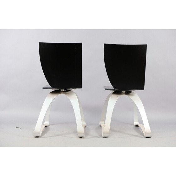 Image 1 of Pair of vintage asymmetric chairs by Wilde and Spieth