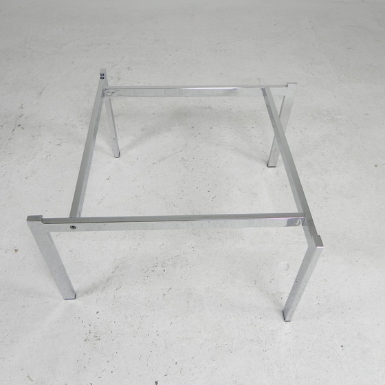 Image 1 of COFFEE TABLE WITH CARRARA MARBLE TOP 60 X 60 CM, 1970S