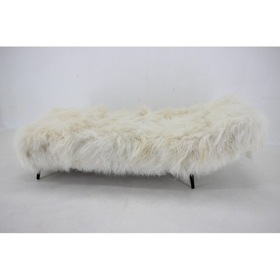 Image 1 of Vintage sheepskin daybed, 1960