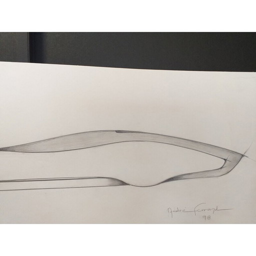 Cuadro vintage «La línea perfecta» de André Ferrand