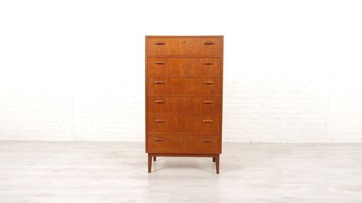 Dresser | Danish Design | Teak | 6 Drawers | 117 Cm