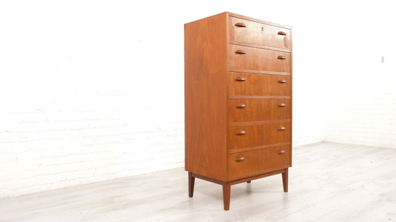 Image 1 of Dresser | Danish Design | Teak | 6 Drawers | 117 Cm