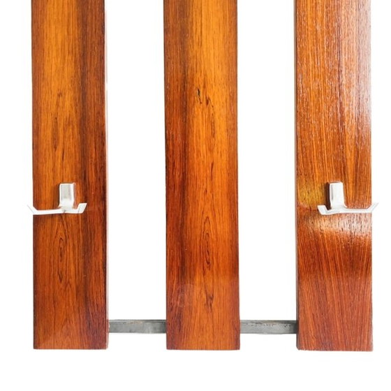 Image 1 of Danish design wall coat rack teak 1960's