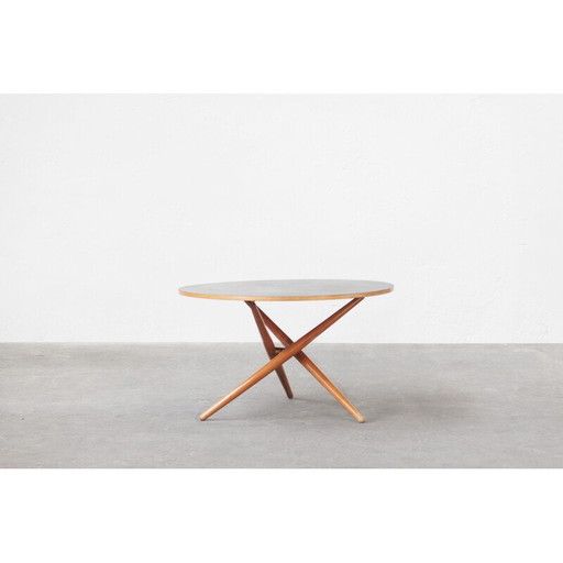 Vintage round dining table Mod. Ess-Tee table by Jurg Bally for Wohnhilfe, Switzerland 1951s