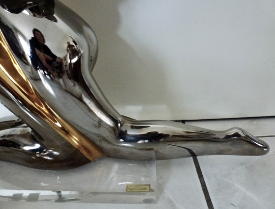 Image 1 of Galos - Embracing Love Figure - 31 Cm - Porcelain, Gilded, Platinum - 1998