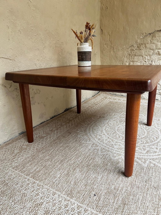 Image 1 of Danish Design Coffee Table Niels Bach Solid Teak Round Leg