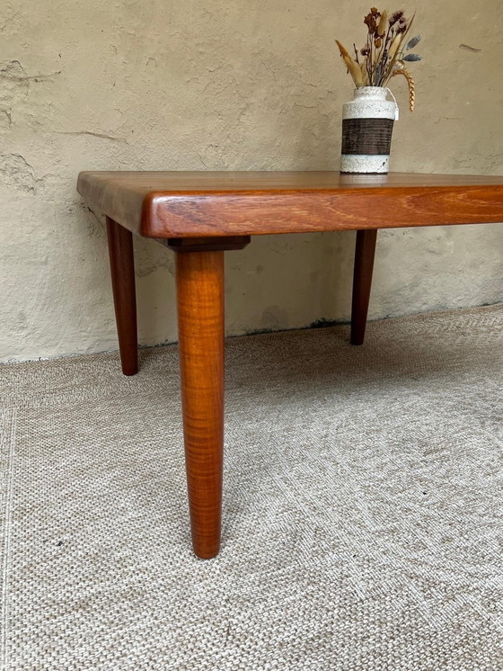 Image 1 of Danish Design Coffee Table Niels Bach Solid Teak Round Leg