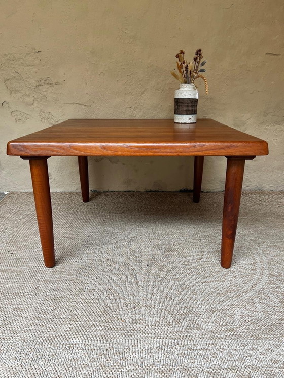 Image 1 of Danish Design Coffee Table Niels Bach Solid Teak Round Leg