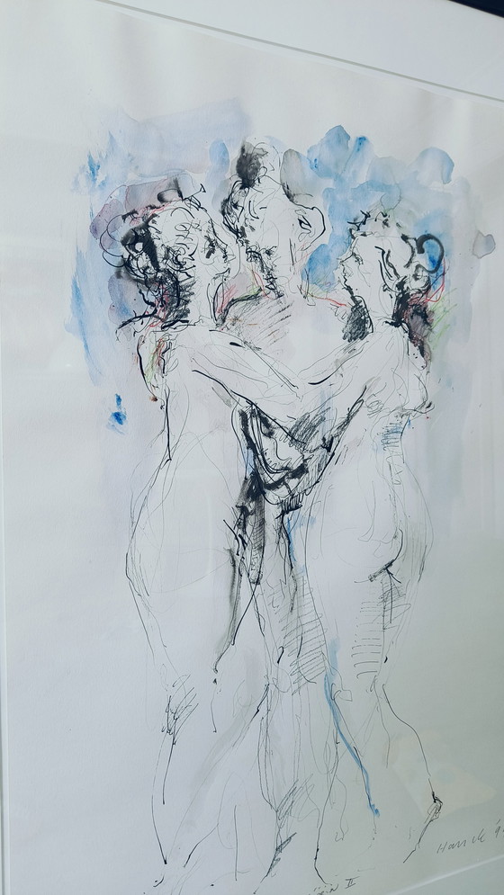 Image 1 of Mixed Technique " Three Graces" Hauck