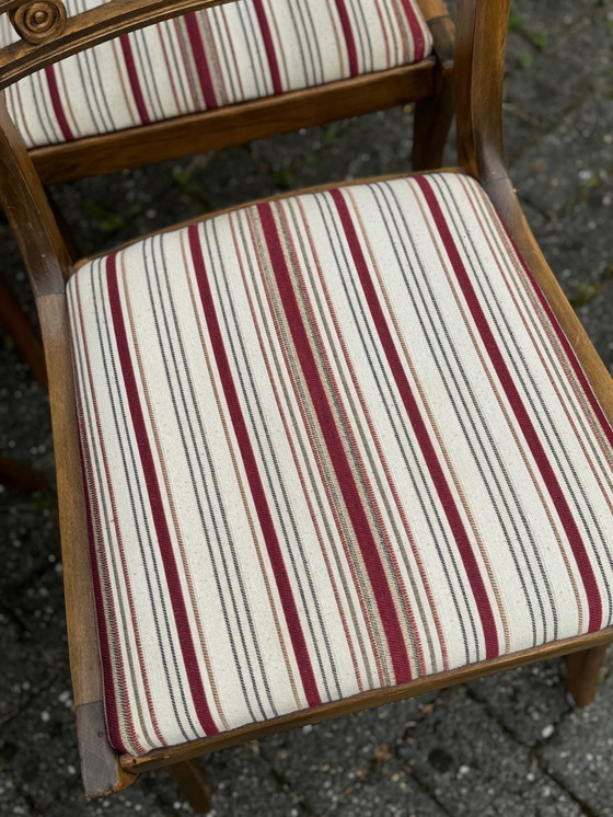 Image 1 of Set Of 4 Art Nouveau Mahogany Dining Chairs